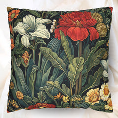 Floral Art Nouveau Throw Pillow or Cover, Botanical Home Decor, Decorative Accent Pillow