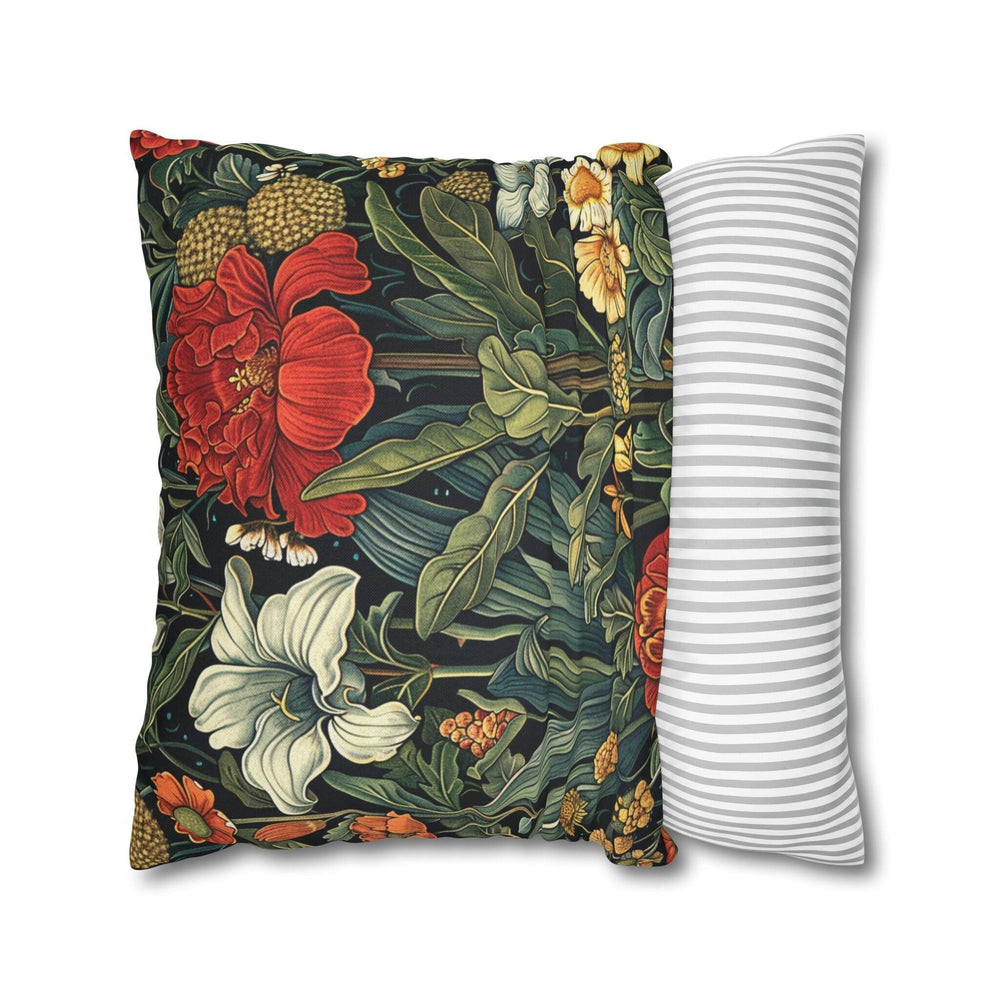Floral Art Nouveau Throw Pillow or Cover, Botanical Home Decor, Decorative Accent Pillow