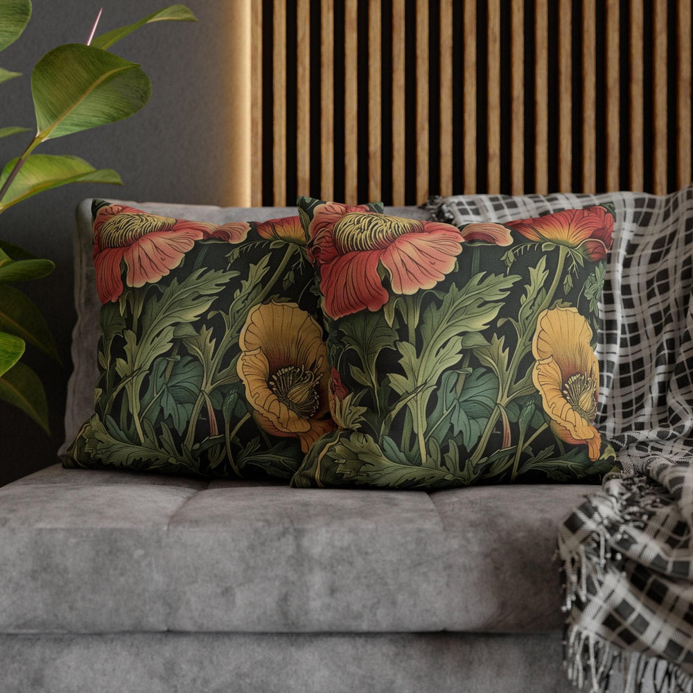 Vintage Floral Art Nouveau Throw Pillow Home Decor, Botanical Accent Pillow, Home Decor Gift