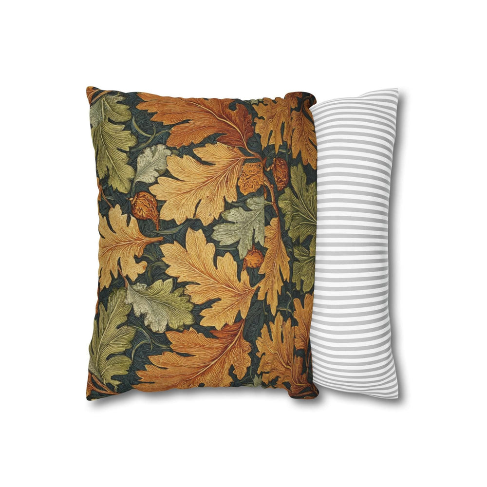 Autumn Leaf Throw Pillow, William Morris Botanical Cushion, Thanksgiving Throw Pillow, Vintage Decorative Sofa Accent, Fall Home Decor