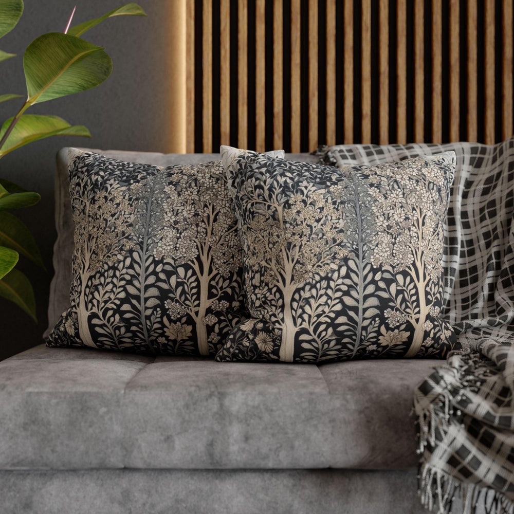 William Morris Forest Pillow, Vintage Botanical Throw Pillow, Neutral Cushion for Living Room, Botanical Accent Pillow for Home Decor