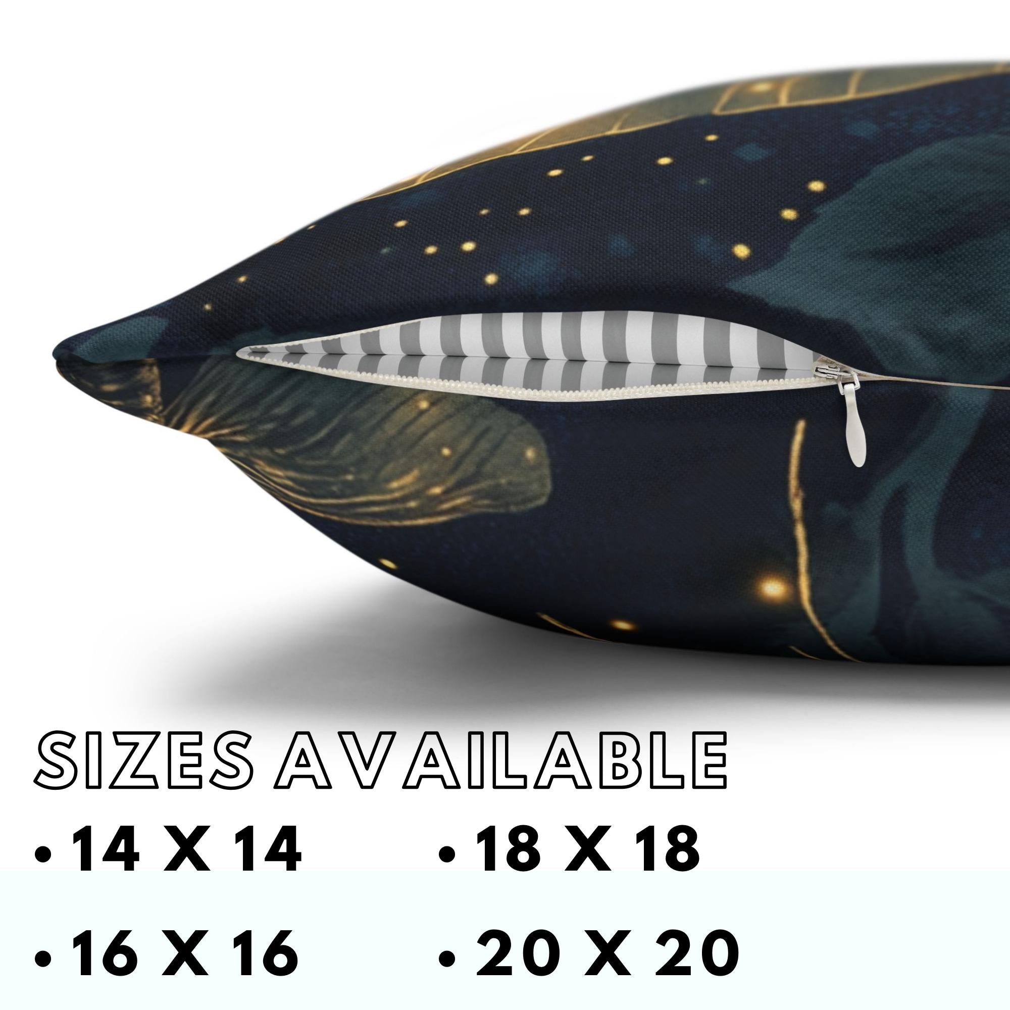 Glowing Firefly Night Throw Pillow, Vintage Insect Botanical Cushion, Dark Moody Nature Decor, Enchanted Garden Accent Pillow