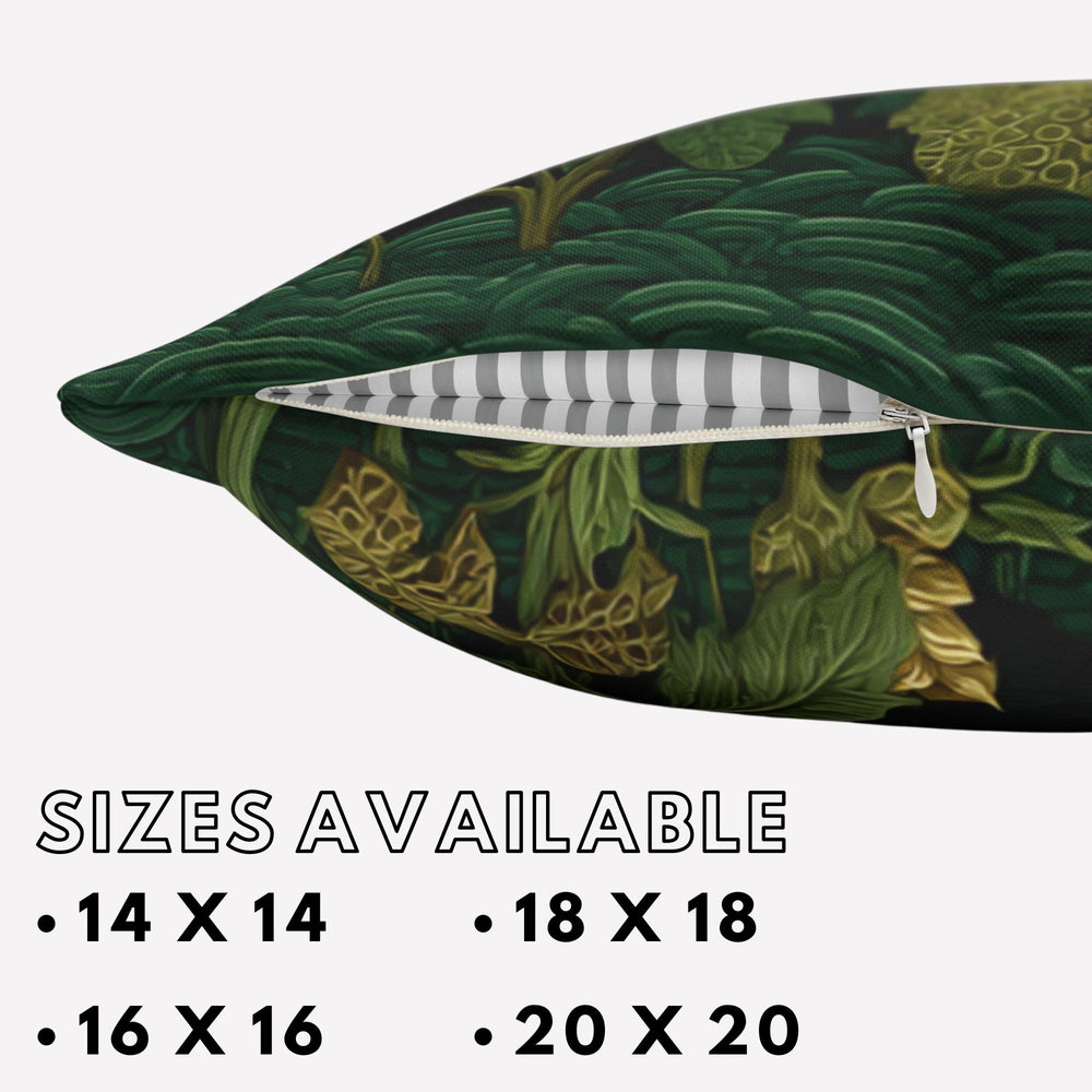 Black Cat Garden Pillow, Moody Botanical Floral Throw Pillow, Elegant Nature Cushion, Vintage Cat Pillowcase, Cottage Garden Decor