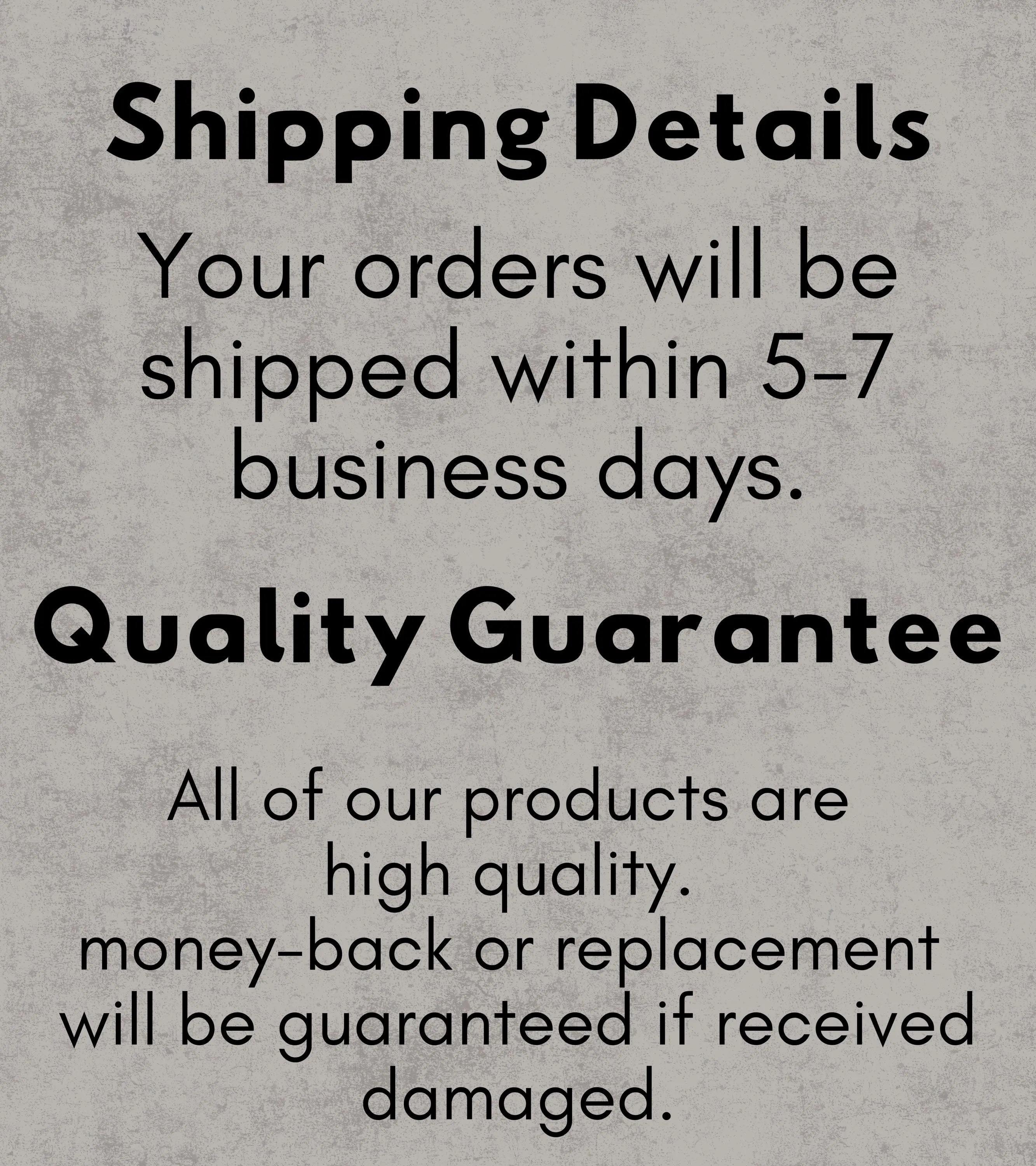 a black and white advertisement for quality guarantee